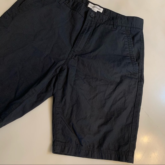 Men’s Black Stripes Calvin Klein Cotton Shorts - Picture 2 of 8